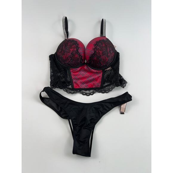 Victoria’s Secret Very Sexy Push Up Bra & Brazilian Bottom Set 34C / S - Picture 8 of 14